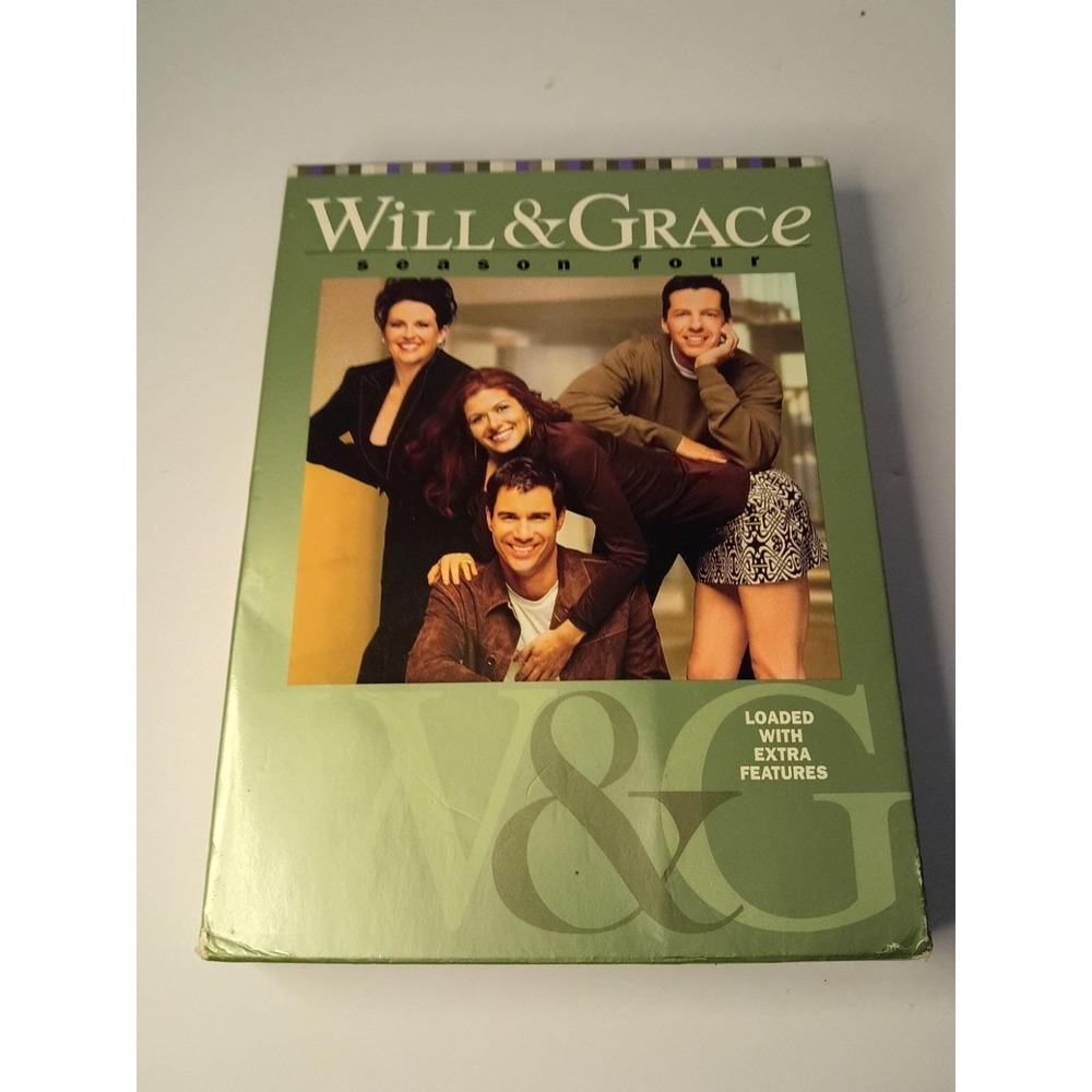 Will & Grace: Season Four (DVD, 2005, 4-Disc Set) TV Series Television Box Set